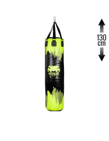 Sac de frappe Venum Hurricane 2.0 - Jaune fluo/Noir - Plein - 130 cm