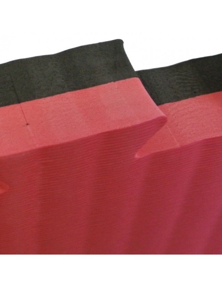 Tatamis - Tapis Puzzle Noir et Rouge 100 cm x 100 cm x 4 cm