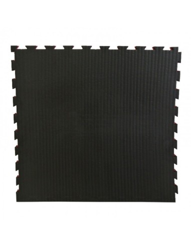 Tatamis - Tapis Puzzle Noir et Rouge 100 cm x 100 cm x 4 cm