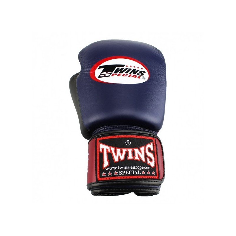 GANTS DE BOXE TWINS SPECIAL BLEU/BORDEAUX