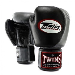 GANTS DE BOXE TWINS SPECIAL NOIR ET GRIS
