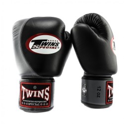GANTS DE BOXE TWINS SPECIAL NOIR ET GRIS 2