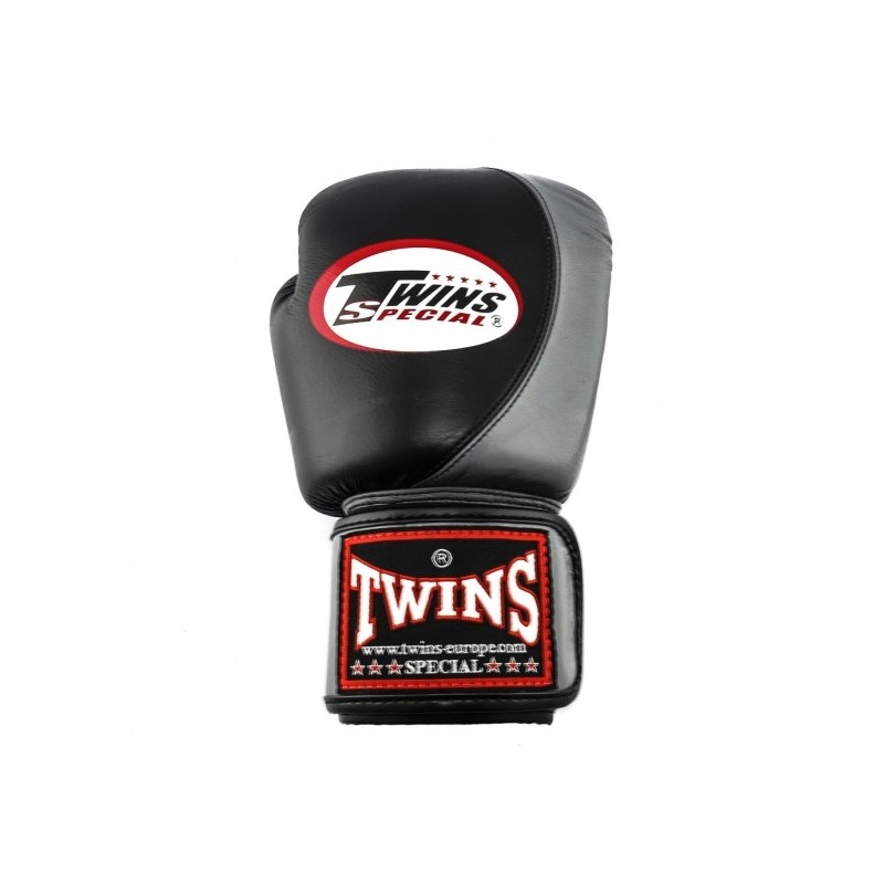 GANTS DE BOXE TWINS SPECIAL NOIR ET GRIS