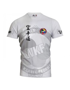 WKF T-Shirt met volledige print wit