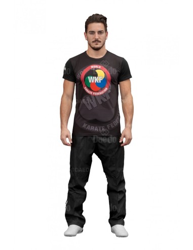 T-Shirt Imprimé Complet WKF Noir