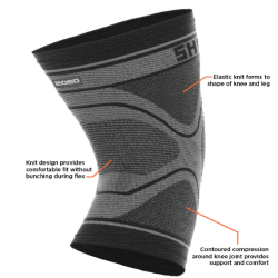 MANCHON DE GENOU EN TRICOT DE COMPRESSION 2