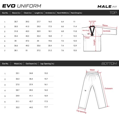 Dobok Tusah EVO (Male Fit)