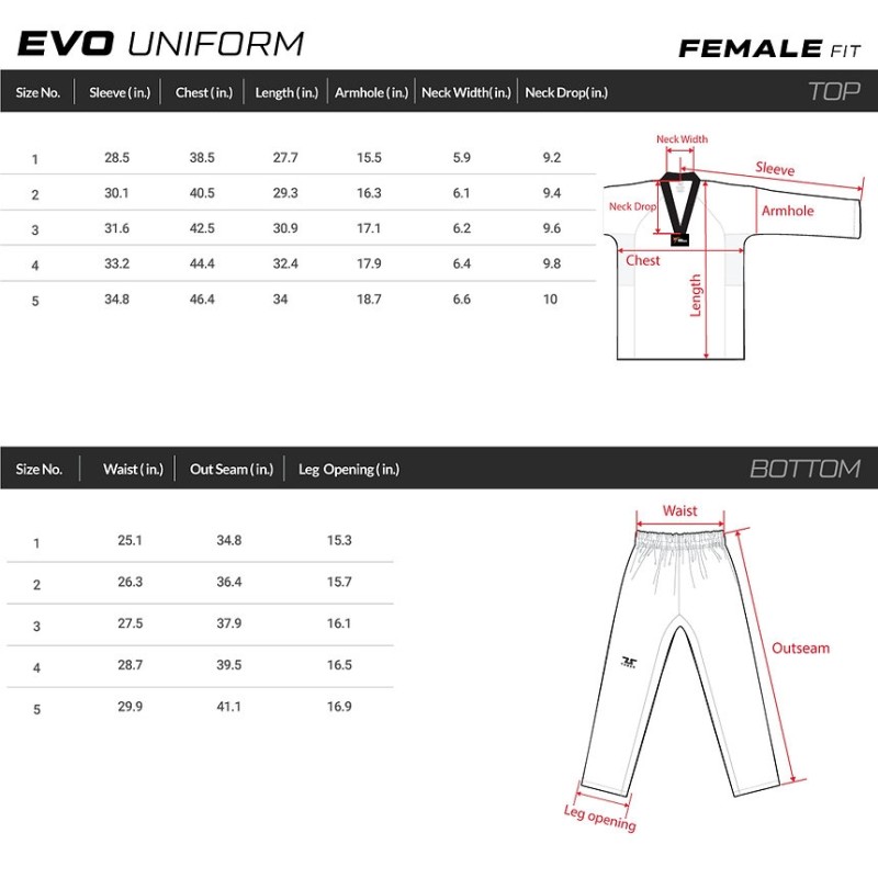 DOBOK TUSAH EVO  (Female Fit)