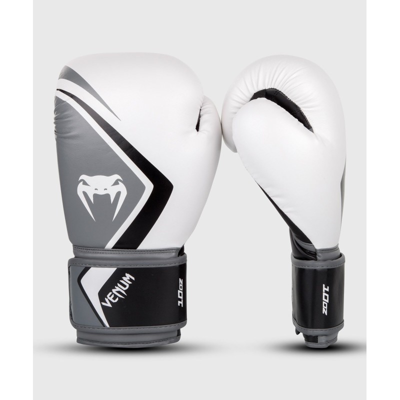 GANTS DE BOXE VENUM CONTENDER 2.0 - BLANC/GRIS-NOIR