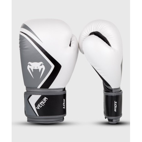 GANTS DE BOXE VENUM CONTENDER 2.0 - BLANC/GRIS-NOIR