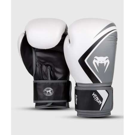 GANTS DE BOXE VENUM CONTENDER 2.0 - BLANC/GRIS-NOIR
