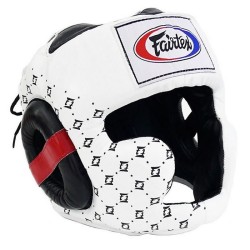 CASQUE FAIRTEX INTÉGRAL HG10 BLANC CUIR TOP