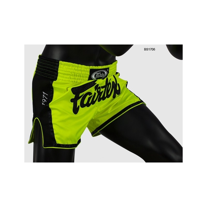 THAISE BOKSHORT FLUO/ZWART FAIRTEX