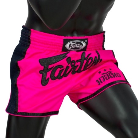 SHORT DE BOXE THAÏ ROSE FAIRTEX