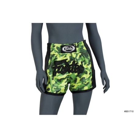 FAIRTEX BS1710 GROENE CAMOUFLAGE THAISE BOKSHORT