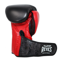 GANTS DE BOXE D'ENTRAINEMENT REYES "HIGHT PRECISION" NOIR/ROUGE 2