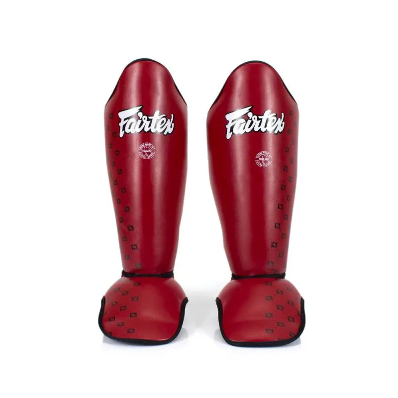 PROTÈGES TIBIAS & PIEDS FAIRTEX SP5 ROUGE CUIR TOP