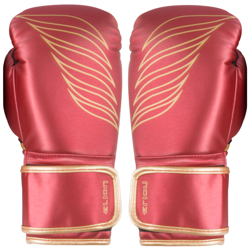 Gants d'entrainement ELION - ( Cuir skintex ) - Rouge metalisé