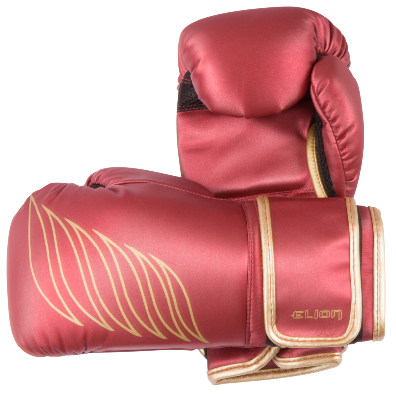 Gants d'entrainement ELION - ( Cuir skintex ) - Rouge metalisé