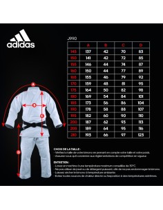 Kimono de judo MILLENIUM Bandes adidas 2