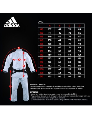 Kimono de judo MILLENIUM Bandes adidas