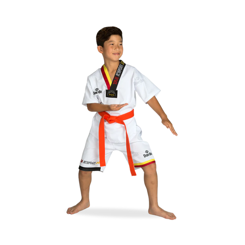 Zomer dobok geel/rood