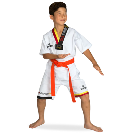 Zomer dobok geel/rood