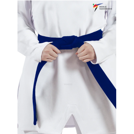 WT stijl competitie dobok met witte kraag