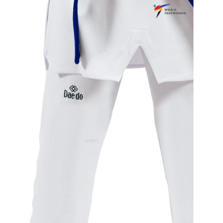 WT stijl competitie dobok met witte kraag
