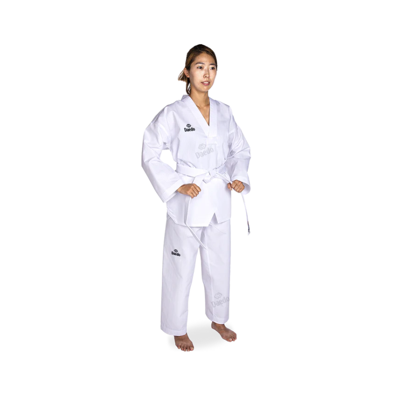 Dobok met witte kraag