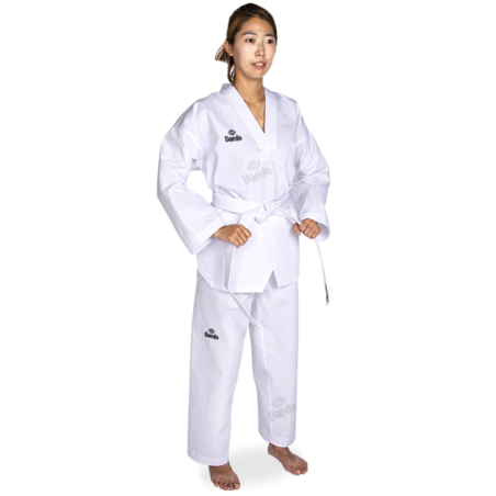 Dobok met witte kraag