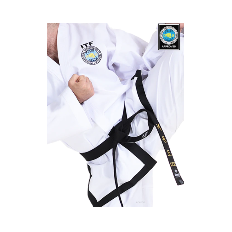 ITF-goedgekeurde zwarte band (twill)