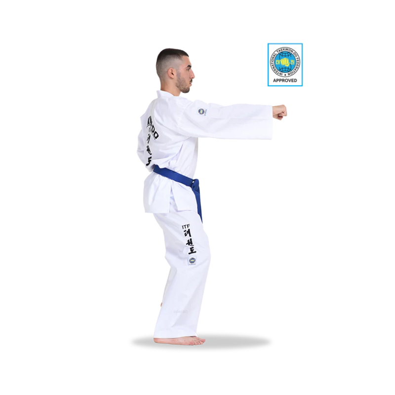 ITF-goedgekeurde dobok voor kleurbanden