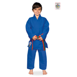 JUDOGI ENTRAÎNEMENT ARGENT BLEU