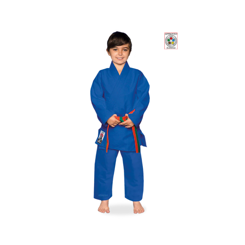 Training judopak zilverblauw