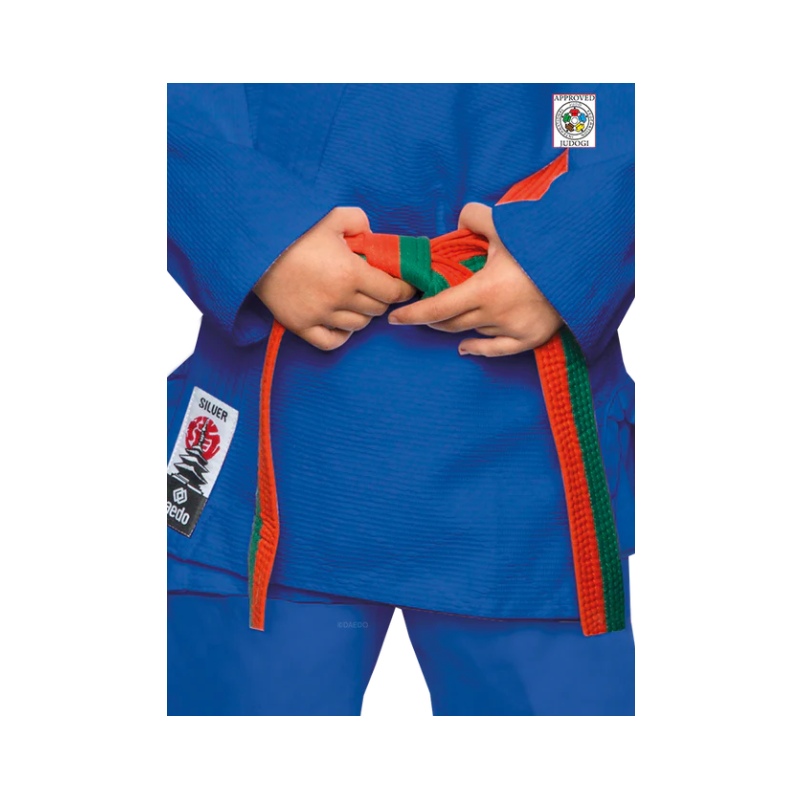 JUDOGI ENTRAÎNEMENT ARGENT BLEU