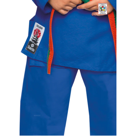 JUDOGI ENTRAÎNEMENT ARGENT BLEU