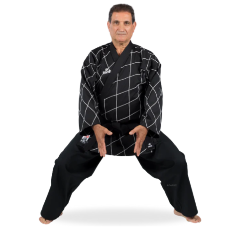 UNIFOR EN LOSANGE  NOIRME HAPKIDO BRODÉ