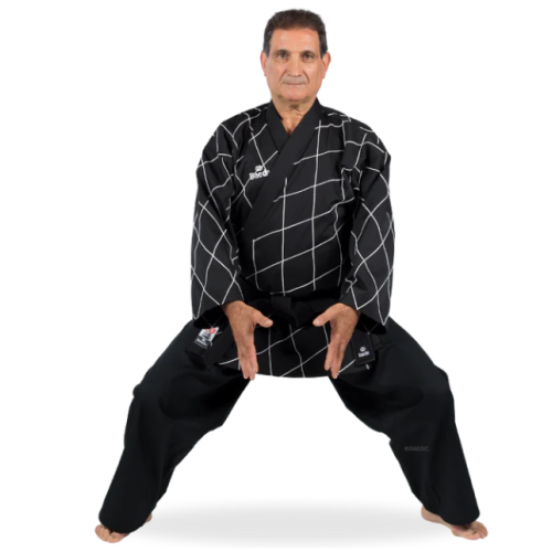 UNIFOR EN LOSANGE  NOIRME HAPKIDO BRODÉ