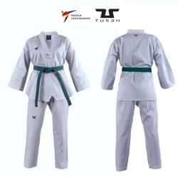 Tusah Dobok Starter WT Goedgekeurde witte kraag