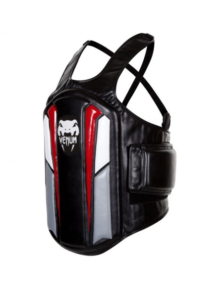 Plastron de protection Venum "Elite" - Noir/Blanc/Rouge
