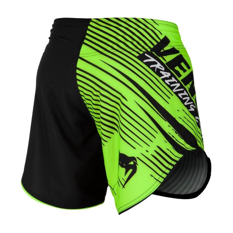 Fightshort court Venum Training Camp 2.0 - Noir/Jaune Fluo