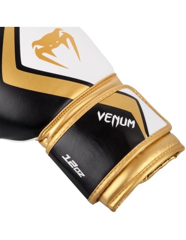 Gants de boxe Venum Contender 2.0 - Noir/Blanc-Doré