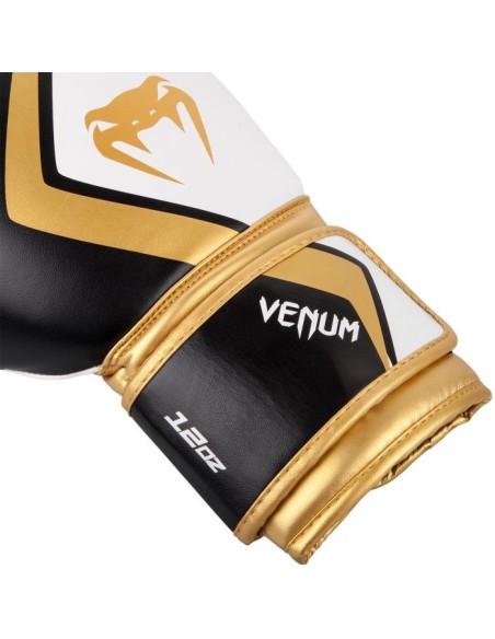 Gants de boxe Venum Contender 2.0 - Noir/Blanc-Doré